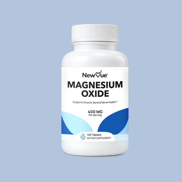 NewVue Magnesium Oxide 400 mg 120 Tablets