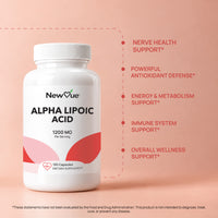 NewVue Alpha Lipoic Acid 1200 mg 120 Capsules