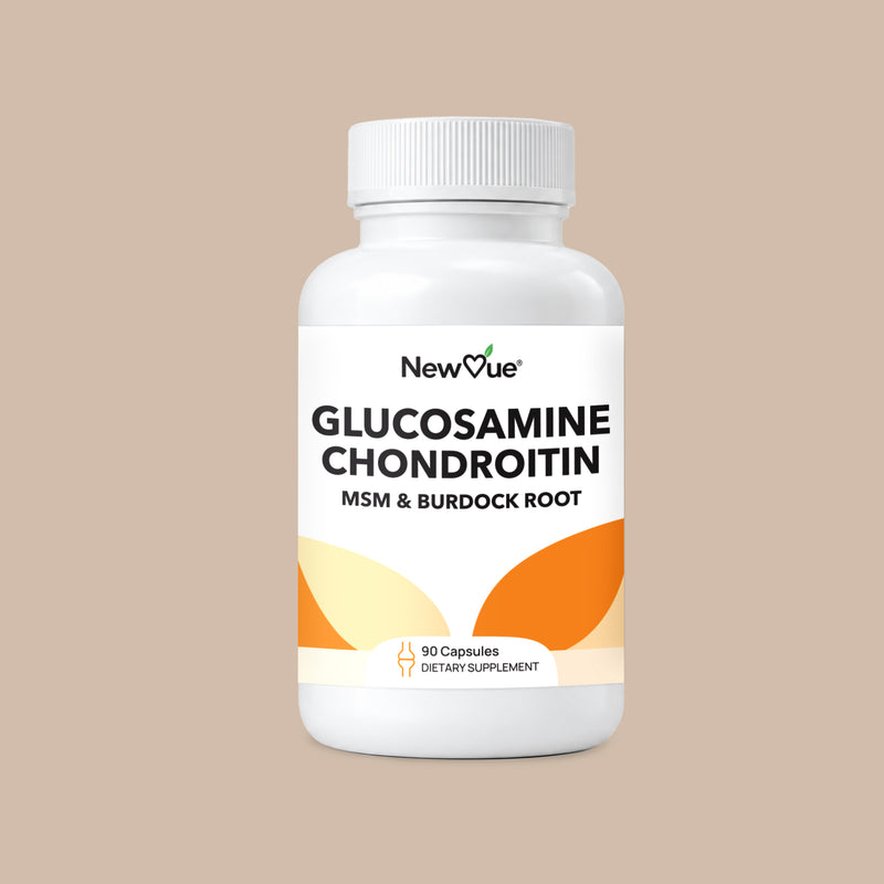 NewVue Glucosamine Chondroitin MSM & Burdock Root 90 Capsules