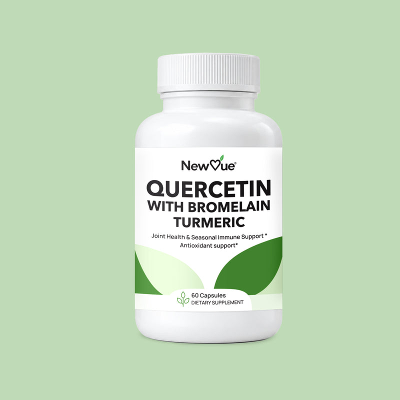 NewVue Quercetin with Bromelain & Turmeric 60 Capsules