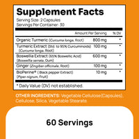NewVue Turmeric Boswellia 60 Capsules