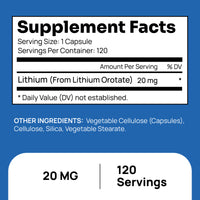Lithium Orotate 20 mg