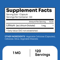 Lithium Orotate 1 mg