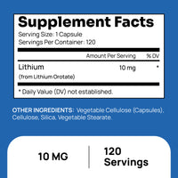 Lithium Orotate 10 mg